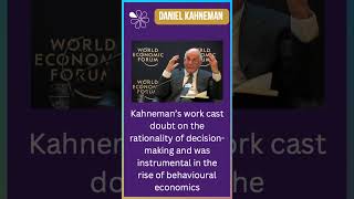 RIP Daniel Kahneman  A Founding Father of Behavioural Economics [upl. by Ralip402]