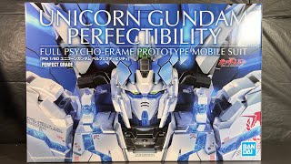 Perfect Grade Unicorn Gundam Perfectibility unboxing  part 1 [upl. by Bailey]