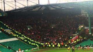 Aberdeen Fans Full Time Parkhead  Stand Free [upl. by Ettolrahc]