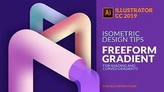 Freeform Gradient for Isometric Design  Illustrator Tutorial [upl. by Socher]