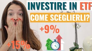 INVESTIRE IN ETF 3 MIGLIORI DA TENERE  COSA SONO CONVIENE COME SCEGLIERLI SampP 500 o MSCI WORLD [upl. by Einahpehs]