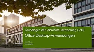 Grundlagen der Microsoft Lizenzierung Office DesktopAnwendungen  Microsoft [upl. by Ailaro689]