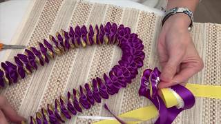 How to Make A Plumeria Ribbon Lei [upl. by Con]