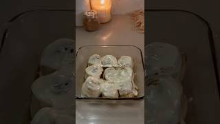 cinnamon rolls cinnamonrolls cinnamonrollsrecipe fallbaking baking cinnamoroll [upl. by Esyned]