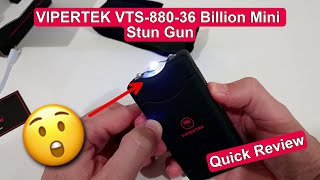 VIPERTEK VTS880 Mini Stun Gun Review  Powerful Protection in a Compact USB Rechargeable Design [upl. by Emmery851]