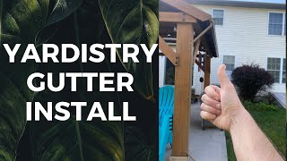 Adding the Yardistry Gutter System to my Pavilion [upl. by Bohaty]