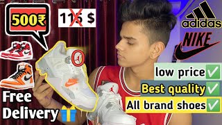 Cheapest First Copy Premium Shoes  Nike Air jordan and Retro 4 First copy shoes [upl. by Noira]