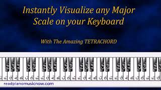 Learn ALL your Major Scales on Piano using the MAJOR TETRACHORD [upl. by Niboc694]