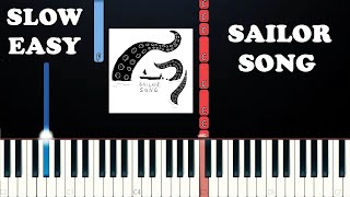 Gigi Perez – Sailor Song  Best Part Easy Slow Piano Tutorial [upl. by Onailimixam149]