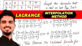 2581000  Lagrange Interpolation Method Numerical Analysis for Unequally Spaced Data [upl. by Knute]