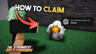 UPDATE HOW TO CLAIM The Strongest Egg Yolk  The Strongest Battlegrounds [upl. by Dmitri]