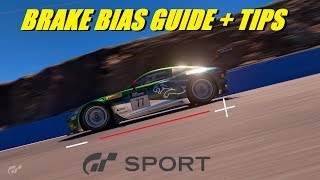 GT Sport A Basic Guide To Brake Bias  Top Tips Part 2 [upl. by Juditha178]