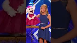 Darci Lynne Singing Ventriloquist Get Golden Buzzer  Americas Got Talent [upl. by Martinic]