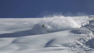 Warren Smith skiing powder  SaasFee  Spring 2011mp4 [upl. by Aniretake477]