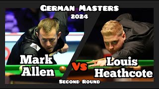 Mark Allen vs Louis Heathcote  German Masters Snooker 2024  Second Round Live Full Match [upl. by Dyan]