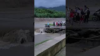 Balatan spillway during typhoon [upl. by Alphonsa]