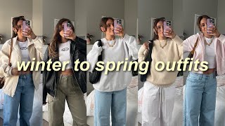 15 CASUAL WINTER TO SPRING OUTFITS 🌷 everyday wearable spring outfit ideas 2024 fashion trends [upl. by Annahsirhc10]