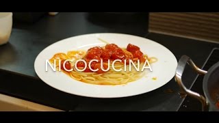 Spaghetti mit Tomatensoße einfach zubereiten  NicoCucina 4K [upl. by Einnus]