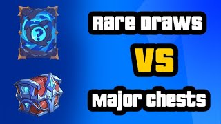 Splinterlands  Rare Rarity Draws vs Major Chests [upl. by Ymas]