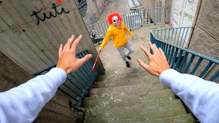 Horror Clowns VS Parkour POV  Halloween Chase VI [upl. by Yatnuhs]