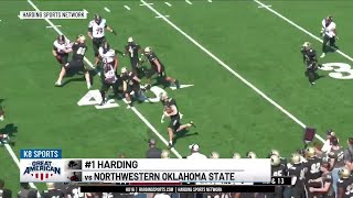 1 Harding football wins 620 to move to 60 [upl. by Yovonnda872]