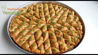 Böyle Çıtır Baklava Hiç Görmediniz Baklava Tarifi  Yıldız Baklava [upl. by Atsirt480]