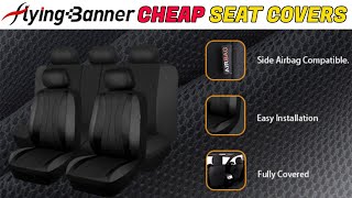 CHEAP Toyota Prius Seat CoversFull Set  Flying Banner [upl. by Airun]