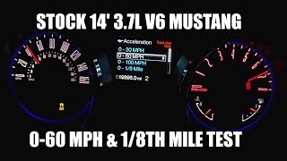 14 V6 Mustang  060mph amp 18th Mile TEST [upl. by Collen]