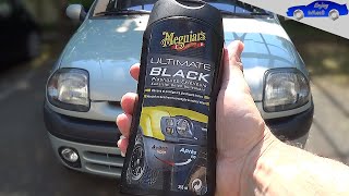 La RÉNOVATION des PLASTIQUES PARE CHOC avec Meguiars Ultimate Black Est ce que ça tient LONGTEMPS [upl. by Roy990]