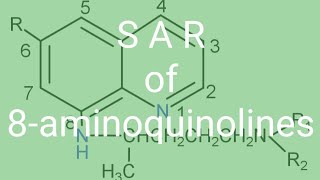 ANTIMALARIAL DRUGS STRUCTURE ACTIVITY RELATIONSHIPS OF 8AMINOQUINOLINES [upl. by Cerallua]