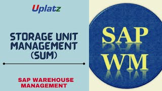 Storage Unit Management SUM in SAP WM  SAP Warehouse Management Tutorial SAP WM Training Uplatz [upl. by Neicul]