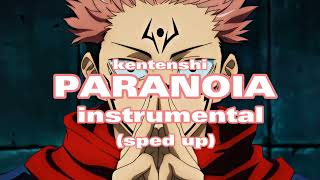 kentenshi  paranoia instrumental sped up perfectly [upl. by Anallise]