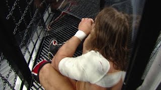 WWE Network Daniel Bryan and Cesaro feel the brutality of the Elimination Chamber  Feb 23 2014 [upl. by Euk68]