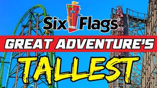 Top 10 TALLEST Roller Coasters At Six Flags Great Adventure amp Thoughts on the Future [upl. by Shanie385]