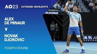 Alex de Minaur v Novak Djokovic Extended Highlights  Australian Open 2023 Fourth Round [upl. by Arie]