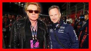 GUNS N’ROSES AXL ROSE LAS VEGAS GP F1 INTERVIEW [upl. by Wiltshire]