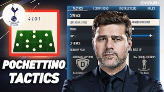 MAURICIO POCHETTINOS 4231 TOTTENHAM TACTICS IN FIFA 23 [upl. by Oren]