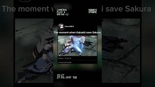 The moment when Kakashi save Sakura coldmoments naruto [upl. by Idnir153]