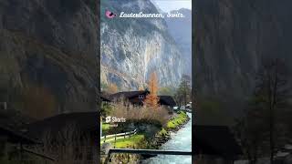 Lauterbrunnen The Most Beautiful Village of Switzerland Awesome Valley View shorts [upl. by Attenwahs349]