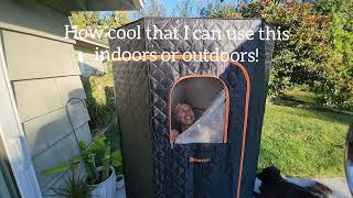 Binecer Portable Sauna Review Easy Setup Indoor or Outdoor [upl. by Isaiah]