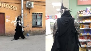 Lord Of The Rings Fan Goes Shopping In Full Cosplay [upl. by Tilda]