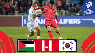 Son goal not enough in Amman  Palestine  Korea Republic  Highlights AsianQualifiers  Road To 26 [upl. by Annaiuq508]