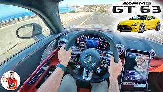 Heavier Hitting  2024 MercedesAMG GT 63 Coupe Drive Review POV [upl. by Hplodur]