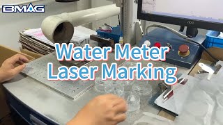 BMAG Water Meter Laser Marking [upl. by Auqined]