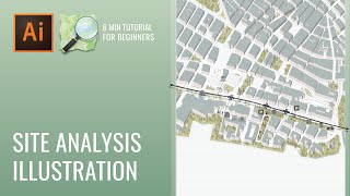 Illustrator amp OpenStreetMap Site Diagram Tutorial  Visualize Site Analysis Using Adobe Illustrator [upl. by Laenej419]