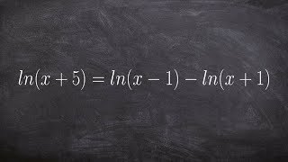 Solving a logarithmic equation with no solutions [upl. by Lathrope]