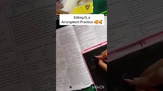 practice sitting arrangement for bank exam shorts ytshorts bankaspirant sbi sbipopreparation [upl. by Tay]