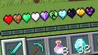 Minecraft but there are Custom Hearts [upl. by Heyer]