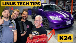 We Engine Swapped the LTT Honda Civic Feat LinusTechTips [upl. by Cece16]