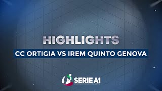 CC ORTIGIA VS IREM QUINTO GENOVA  HIGHLIGHTS  24 novembre 2024 [upl. by Ikcim]